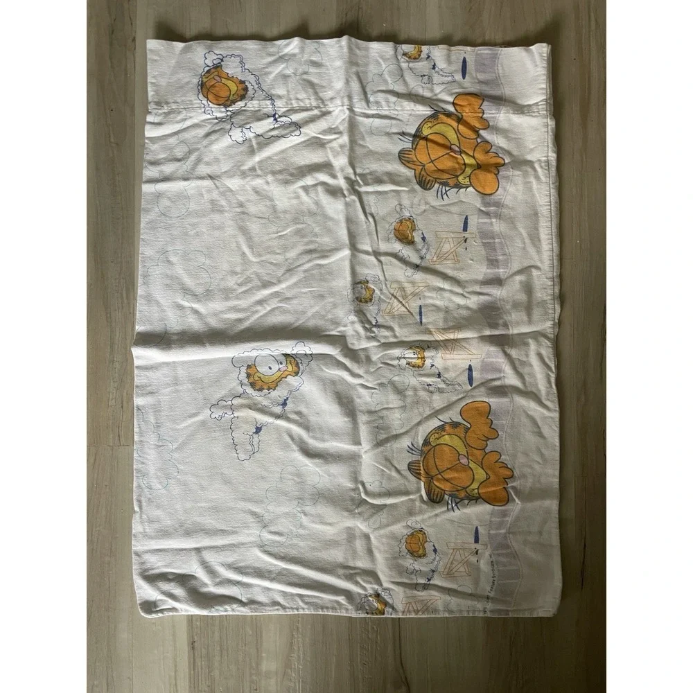 Garfield 70s Vintage Standard Pillowcase Jim Davis - Picture 5 of 5